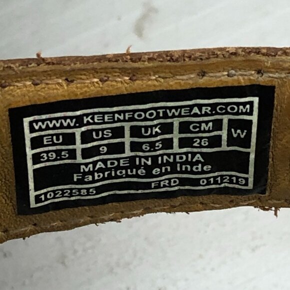 Keen Women's 9 Lana Brown Leather Open Toe Criss Cross Slingback Sandals FAIR - Picture 14 of 14